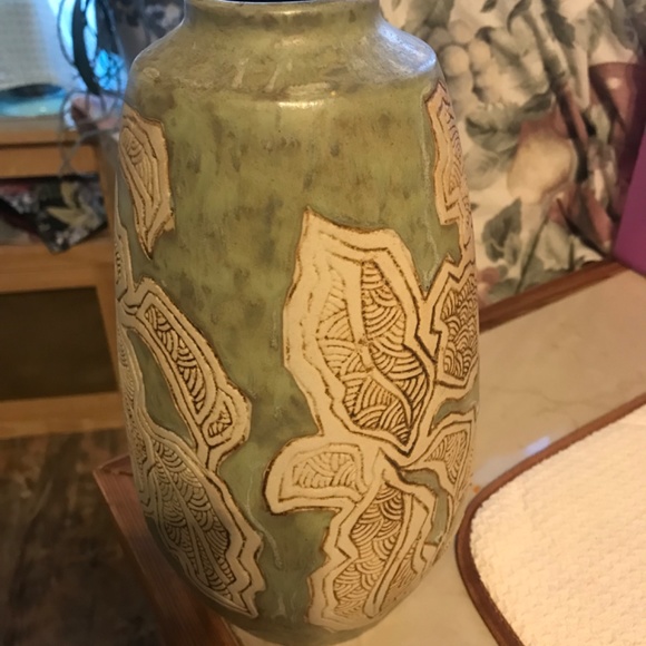 Tenmoku Malaysian pottery vase 9.5” beautiful numbered - Picture 4 of 10